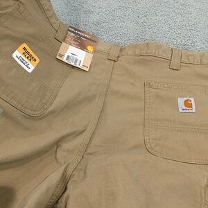 Mens 40x32 Relaxed Fir Carhartt Rugged Flex Khaki Work Pants NWT